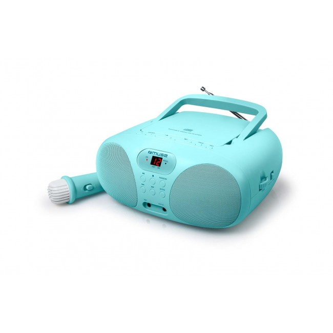 Muse MD-203 KB portable stereo system Analog FM Blue Muse MD-203 KB portable stereo system Analog FM Blue