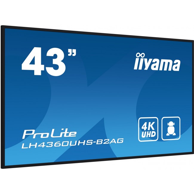 iiyama LH4360UHS-B2AG Signage Display Digital A-board 108 cm (42.5 iiyama LH4360UHS-B2AG Signage Display Digital A-board 108 cm (42.5