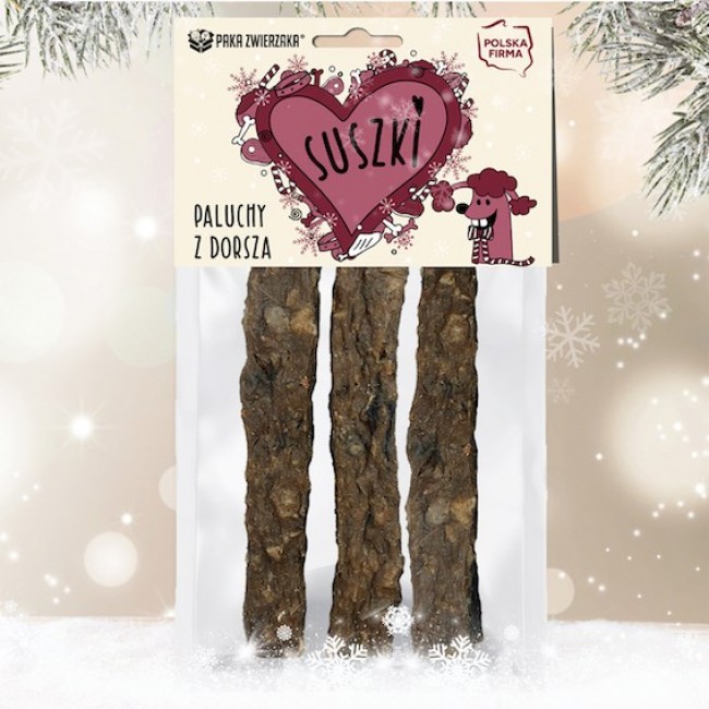 PAKA ZWIERZAKA Cod fingers - dog treat - 60g