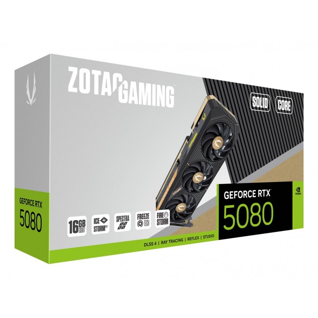 ZOTAC GAMING GeForce RTX 5080 SOLID CORE 16GB ZOTAC GAMING GeForce RTX 5080 SOLID CORE 16GB