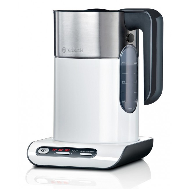 Bosch TWK8611P electric kettle 1.5 L 2400 W Anthracite, Stainless steel, White Bosch TWK8611P electric kettle 1.5 L 2400 W Anthracite, Stainless steel, White