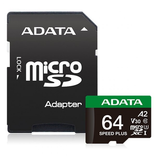 ADATA Speed Plus 64 GB MicroSDXC Class 10 ADATA Speed Plus 64 GB MicroSDXC Class 10