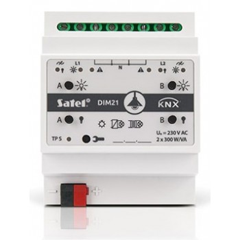 Satel KNX-DIM21 smart home actuator DIN rail-mounted Dimming actuator