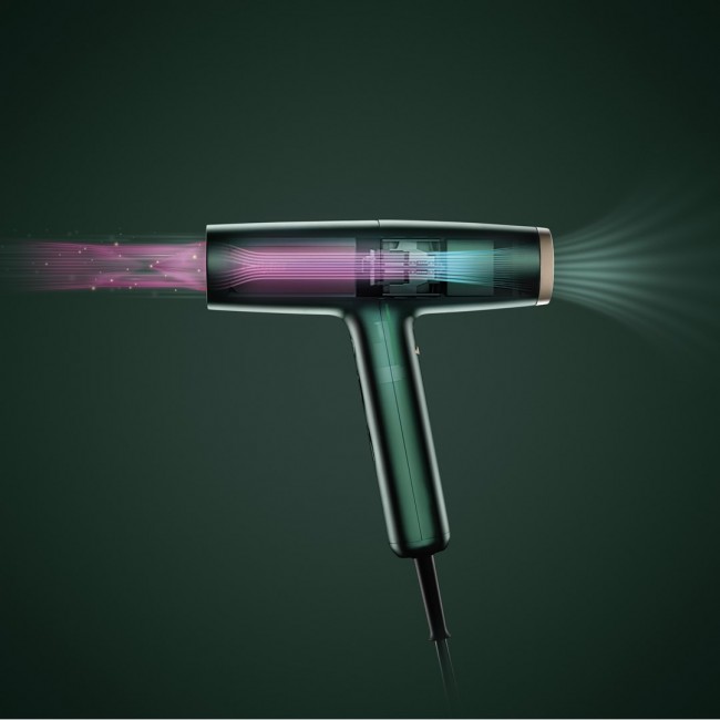 BaByliss Air Power Pro hair dryer 1700 W Gold, Green BaByliss Air Power Pro hair dryer 1700 W Gold, Green