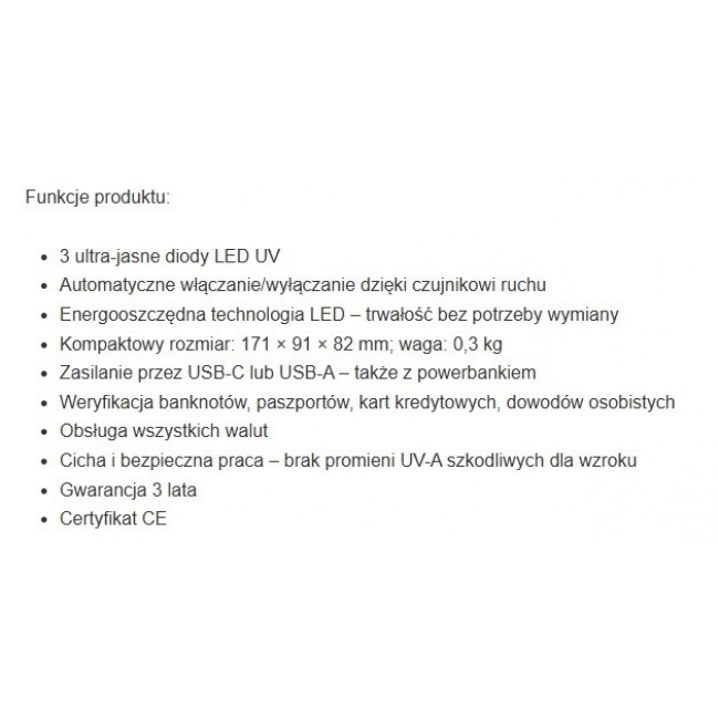 Safescan 55 LED UV banknote tester