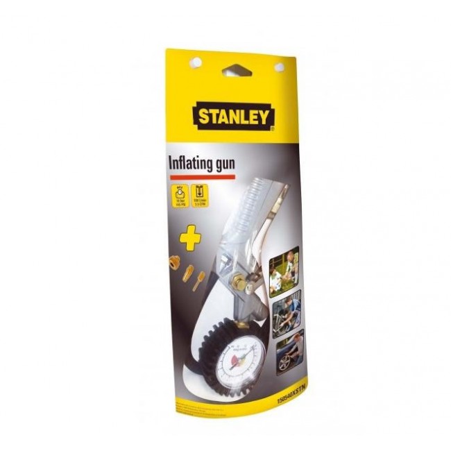 STANLEY PISTOL PRESSURE GAUGE + 3 NOZZLES STANLEY PISTOL PRESSURE GAUGE + 3 NOZZLES