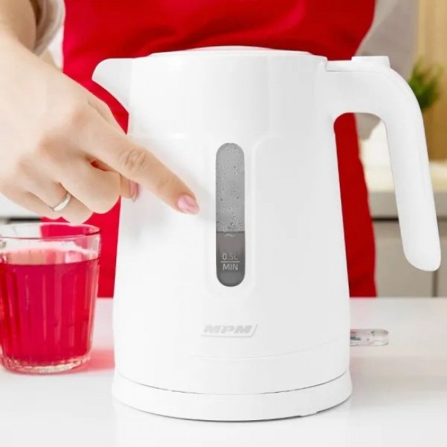 MPM MCZ-119 electric kettle 1 L 2200 W White MPM MCZ-119 electric kettle 1 L 2200 W White