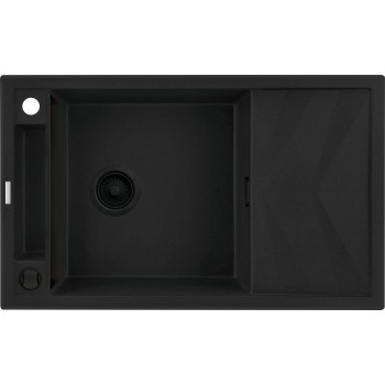 1-bowl magnetic granite sink with drainer