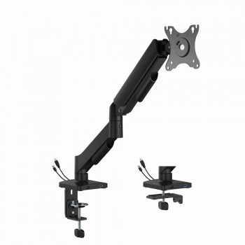 Gembird MA-DA1U-01 Adjustable desk display mounting arm with USB ports, 17 -32 , black