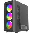 Savio Noctis Glass RGB Cube Black