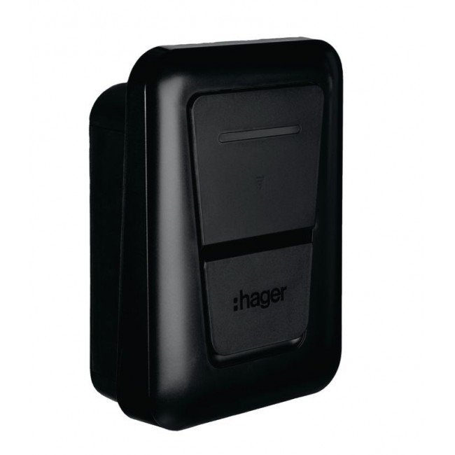 EVCS Hager witty one 11kW 3f RFID Bluetooth charging station with T2 socket