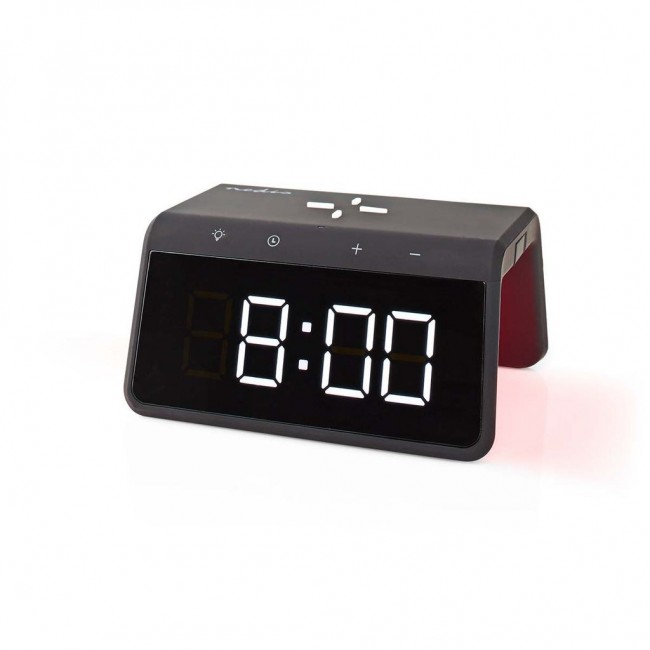 Nedis WCACQ30BK alarm clock Digital alarm clock Black