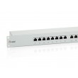 Equip 24-Port Cat.6 Shielded Patch Panel, Light Grey Equip 24-Port Cat.6 Shielded Patch Panel, Light Grey