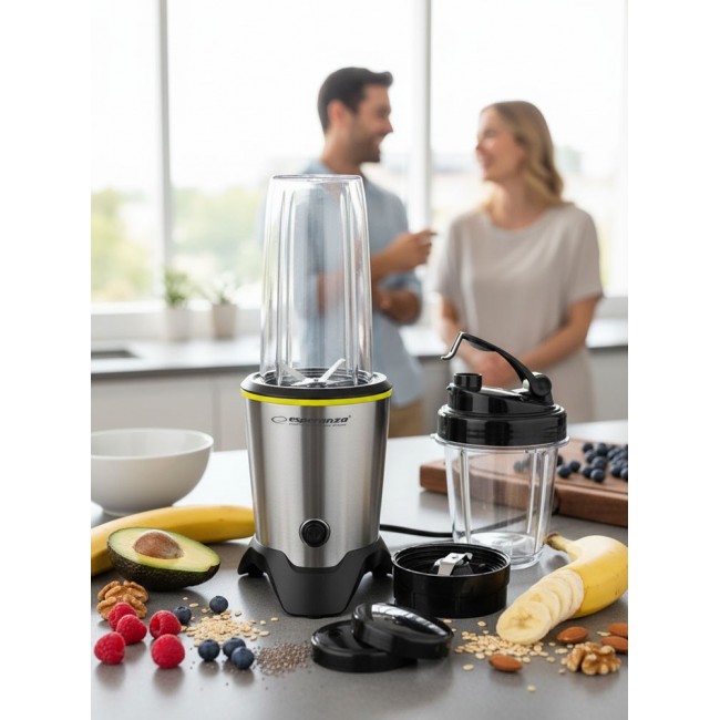 Esperanza EKM028 blender Tabletop blender 1000 W Black, Stainless steel