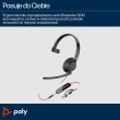 HP Poly Blackwire 5210 Monaural USB-C Headset +3.5mm Plug +USB-C/A Adapter