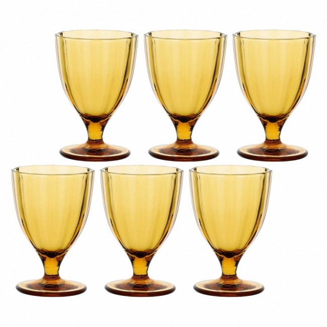 Set of 6 Amami glasses - Amber, 300 ml