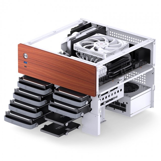 Jonsbo N4 WHITE computer case Micro Tower