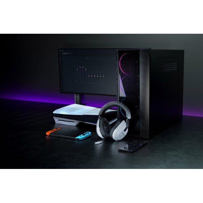 Turtle Beach Stealth 600 White PlayStation Wireless Gaming Headset with up to 80 hour Battery, 50mm Speakers and Bluetooth for PS5, PS4, PC and Mobile