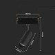 Luminaire Overhang Rail 48V V-TAC 8W LED SMART WiFi TRACKLIGHT 3in1 Black VT-908D 2700K-6400K 700lm Luminaire Overhang Rail 48V V-TAC 8W LED SMART WiFi TRACKLIGHT 3in1 Black VT-908D 2700K-6400K 700lm