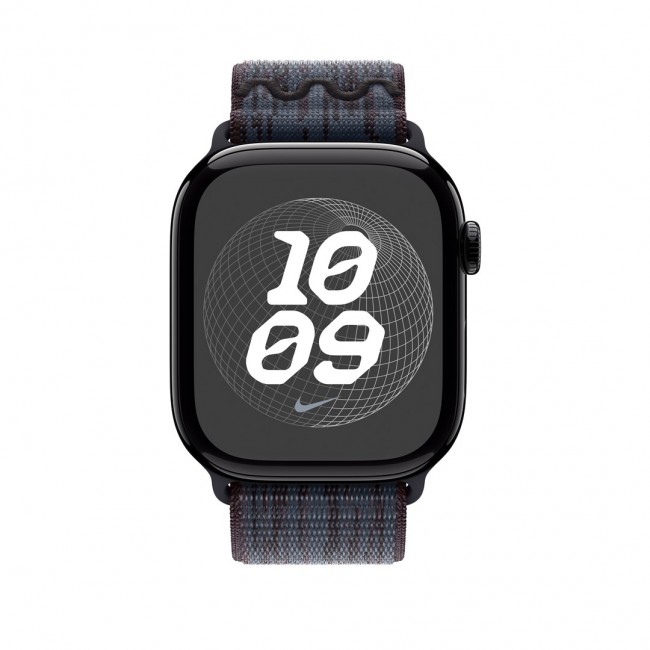 Apple 46mm Black/Blue Nike Sport Loop