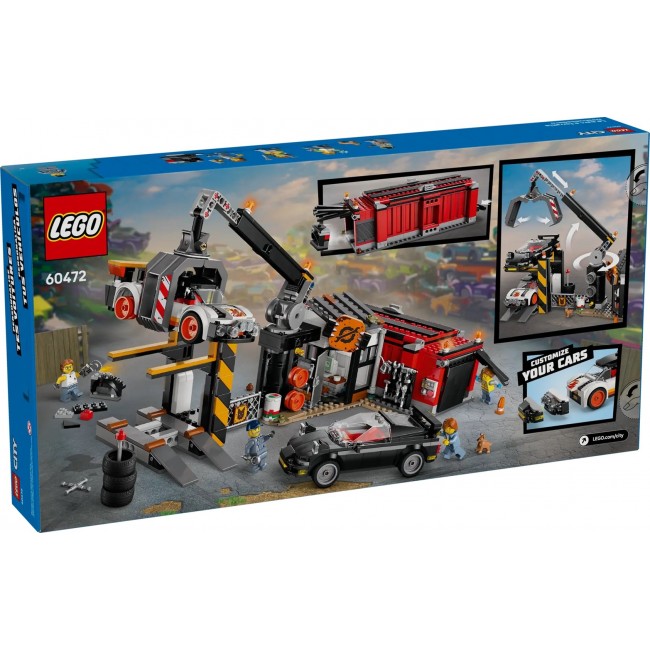 LEGO CITY 60472 Scrapyard with Cars LEGO CITY 60472 Scrapyard with Cars