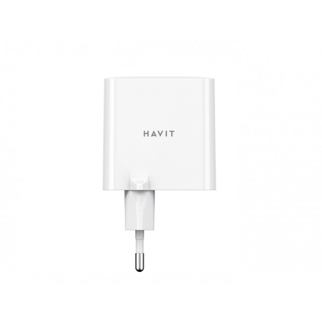 Havit UC45 EU - GaN 45 W dual-port travel charger, black Havit UC45 EU - GaN 45 W dual-port travel charger, black