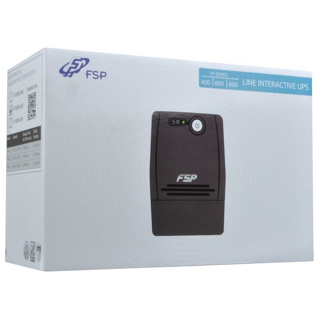 FSP FP 800 uninterruptible power supply (UPS) 0.8 kVA 480 W 2 AC outlet(s)
