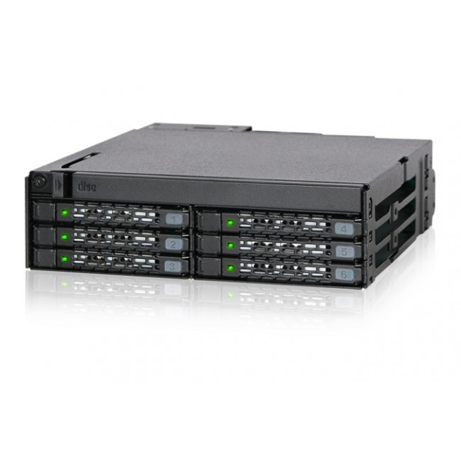 Icy Dock MB606SPO-B drive bay panel Black