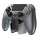 Deltaco Gaming GAM-199-STEELGRAY Gaming Controller Grey, Metallic, Steel Bluetooth/USB Gamepad PlayStation 5, Android, iOS