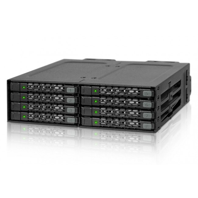 Icy Dock MB998SP-B disk array 0 TB Black