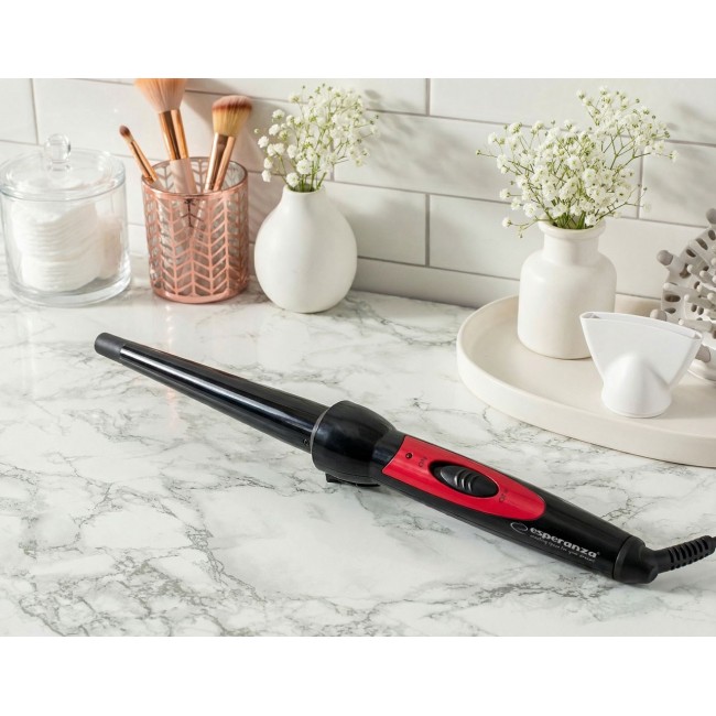 Esperanza EBL007 Curling iron Warm Black, Red 1.7 m