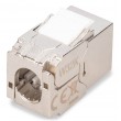 Digitus CAT 6A compact keystone module, shielded, tool-free mounting connection, 12 pcs.