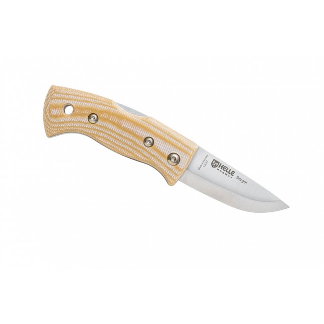 N Helle Berget Beige Canvas Micarta 12C27