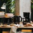 ADLER 1385B BLACK WHITE ELECTRIC KETTLE