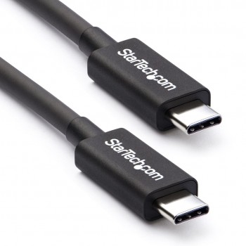 StarTech.com 2m (6.6ft) Thunderbolt 3 Cable, 20Gbps, 100W PD, 4K, Thunderbolt Certified, Compatible with Thunderbolt 4/USB 3.2/DisplayPort