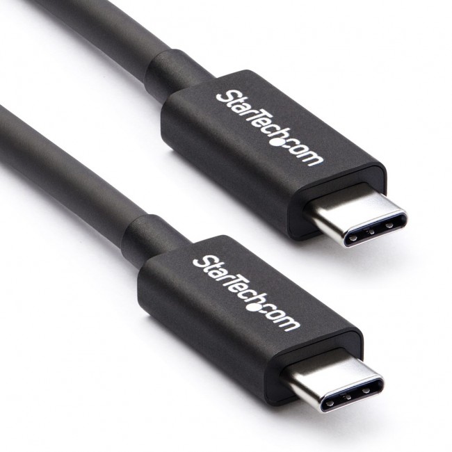 StarTech.com 2m (6.6ft) Thunderbolt 3 Cable, 20Gbps, 100W PD, 4K, Thunderbolt Certified, Compatible with Thunderbolt 4/USB 3.2/DisplayPort StarTech.com 2m (6.6ft) Thunderbolt 3 Cable, 20Gbps, 100W PD, 4K, Thunderbolt Certified, Compatible with Thunderbolt 4/USB 3.2/DisplayPort