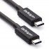 StarTech.com 2m (6.6ft) Thunderbolt 3 Cable, 20Gbps, 100W PD, 4K, Thunderbolt Certified, Compatible with Thunderbolt 4/USB 3.2/DisplayPort