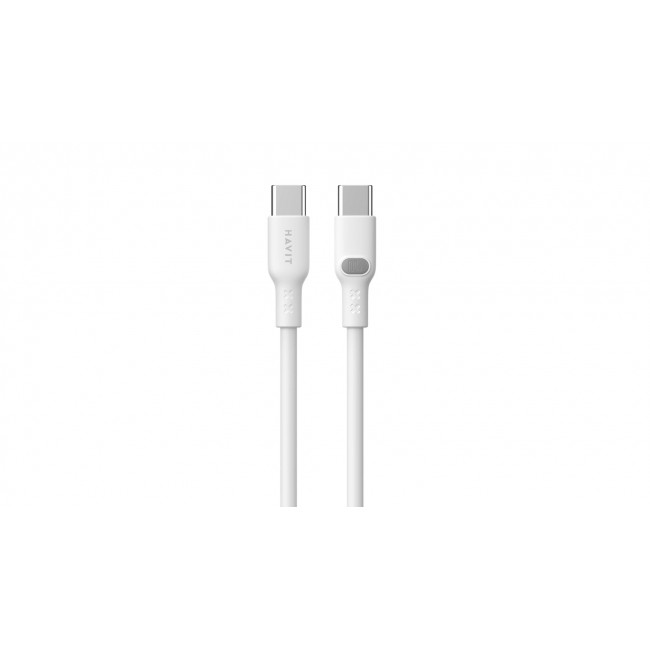 Havit CB6280 - USB Type C to USB Type C cable, 1 m (white)