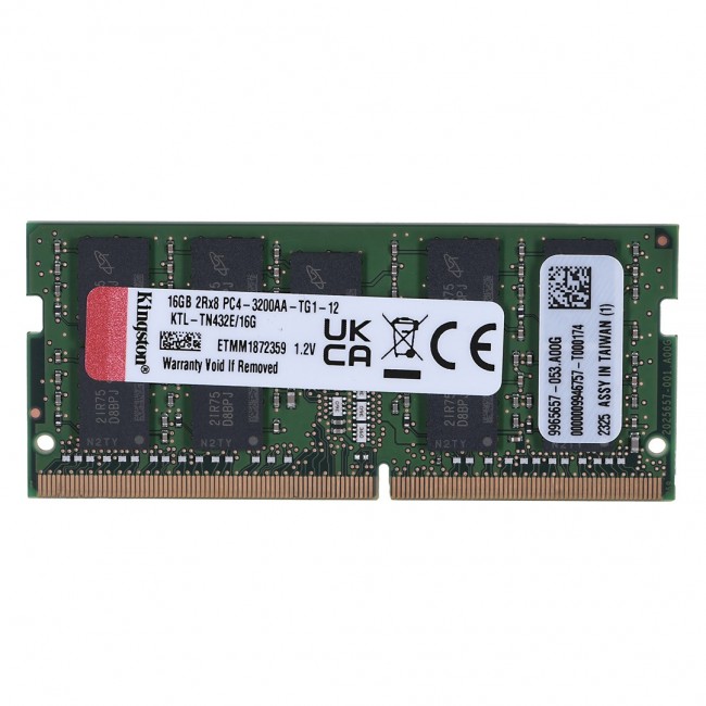 Kingston dedicated memory for Lenovo 16GB DDR4 3200Mhz ECC SODIMM