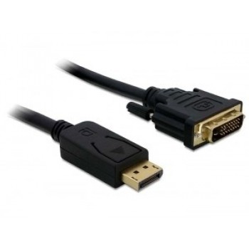 DeLOCK Displayport DVI 24+1 St/St 2m DVI-D