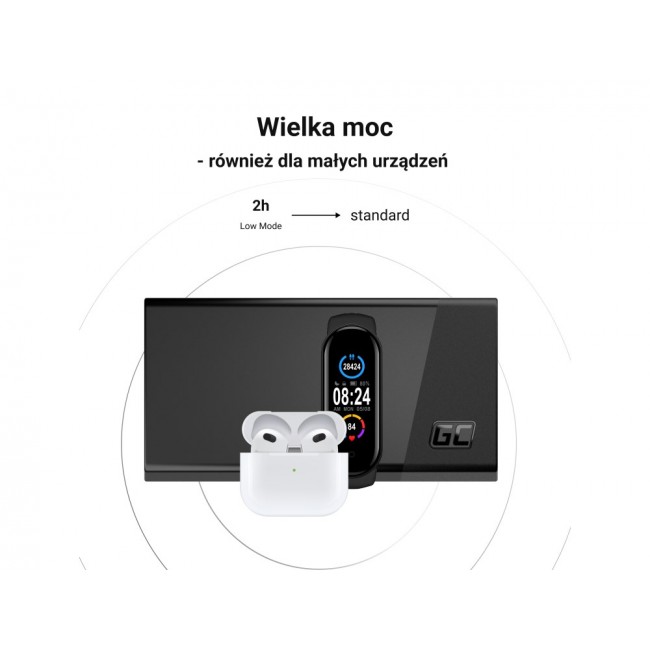 Green Cell GC PowerPlay 20S Power Bank 20000mAh 22.5W PD USB C with Fast Charging Green Cell GC PowerPlay 20S Power Bank 20000mAh 22.5W PD USB C with Fast Charging