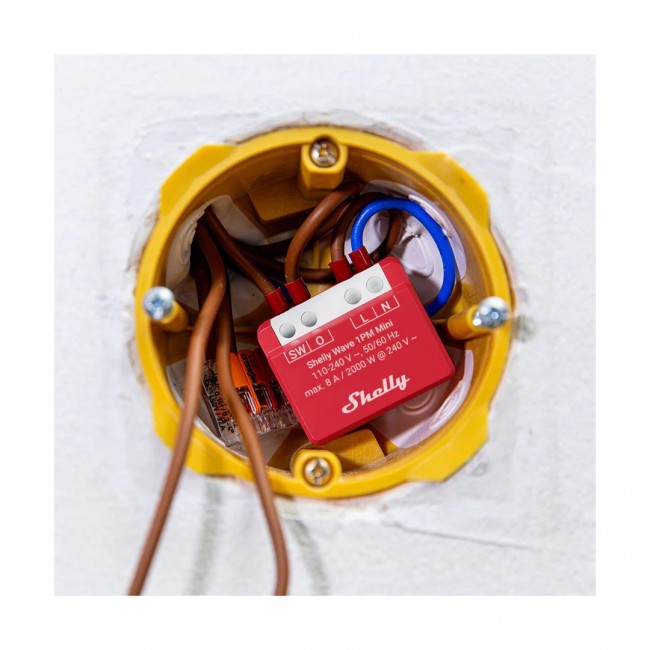 Shelly Wave 1PM Mini LR Smart Z-Wave Relay