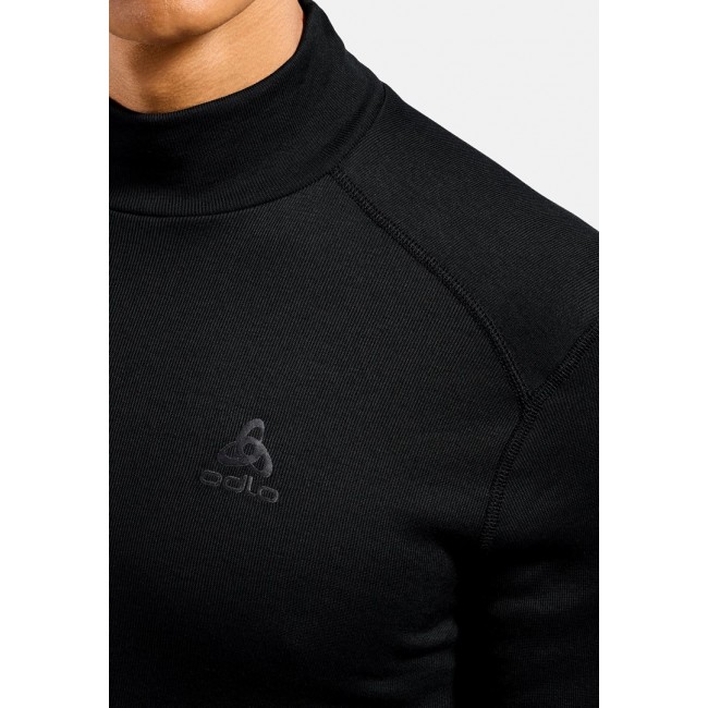 Odlo BL TOP turtle neck l/s ACTIVE WARM ECO men's shirt, size M, black Odlo BL TOP turtle neck l/s ACTIVE WARM ECO men's shirt, size M, black