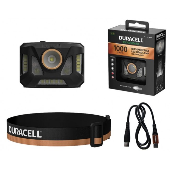 Duracell DH1000R Headlamp black, orange Duracell DH1000R Headlamp black, orange