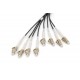 Digitus Pre-assembled Fiberglass Universal Breakout Cable, Multi Mode OM4, 8 Fibers, LC/UPC - LC/UPC