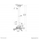 Neomounts CL25-550WH1 Beamer ceiling mount - h 74,5-114,5 cm - easy-install - full motion