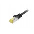 Equip Cat.6A S/FTP Outdoor Patch Cable, 40m, Black