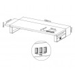 Equip 650881 Desktop Monitor Stand with USB Equip 650881 Desktop Monitor Stand with USB