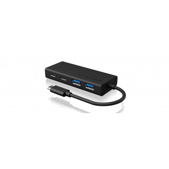 ICY BOX IB-HUB1426-CPD USB 3.2 Gen 1 (3.1 Gen 1) Type-C 5000 Mbit/s Black