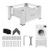 Maclean washer / dryer base with drawer, max load 150kg, white, MC-117 W